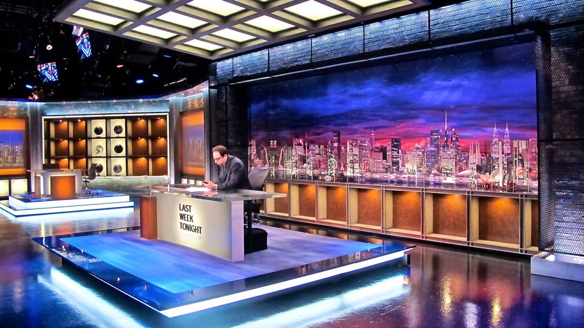 HBO: Last Week Tonight with John Oliver Set | Broadcast Design Case Study